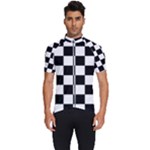 Chess Board Background Design Men s Short Sleeve Cycling Jersey