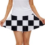 Chess Board Background Design Women s Skort