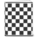 Chess Board Background Design 8  x 10  Softcover Notebook