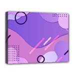 Hand Drawn Abstract Organic Shapes Background Canvas 14  x 11  (Stretched)