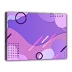 Hand Drawn Abstract Organic Shapes Background Canvas 16  x 12  (Stretched)