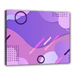Hand Drawn Abstract Organic Shapes Background Canvas 20  x 16  (Stretched)
