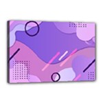 Hand Drawn Abstract Organic Shapes Background Canvas 18  x 12  (Stretched)