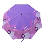 Hand Drawn Abstract Organic Shapes Background Folding Umbrellas