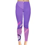 Hand Drawn Abstract Organic Shapes Background Everyday Leggings 