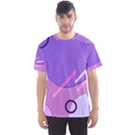 Hand Drawn Abstract Organic Shapes Background Men s Sport Mesh T-Shirt