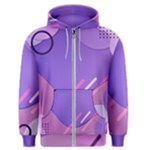 Hand Drawn Abstract Organic Shapes Background Men s Zipper Hoodie
