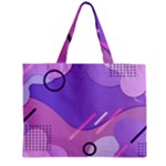 Hand Drawn Abstract Organic Shapes Background Zipper Mini Tote Bag
