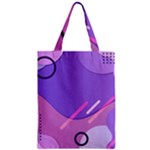 Hand Drawn Abstract Organic Shapes Background Zipper Classic Tote Bag