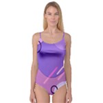 Hand Drawn Abstract Organic Shapes Background Camisole Leotard 