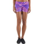 Hand Drawn Abstract Organic Shapes Background Yoga Shorts