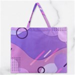 Hand Drawn Abstract Organic Shapes Background Zipper Large Tote Bag