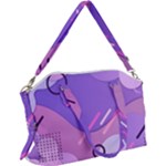 Hand Drawn Abstract Organic Shapes Background Canvas Crossbody Bag