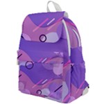 Hand Drawn Abstract Organic Shapes Background Top Flap Backpack