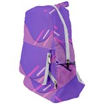 Hand Drawn Abstract Organic Shapes Background Travelers  Backpack