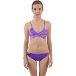 Hand Drawn Abstract Organic Shapes Background Wrap Around Bikini Set