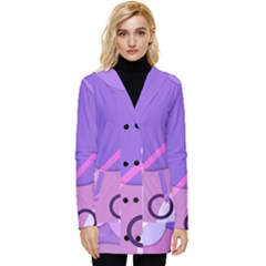 Button Up Hooded Coat  