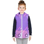 Hand Drawn Abstract Organic Shapes Background Kids  Hooded Puffer Vest
