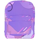 Hand Drawn Abstract Organic Shapes Background Full Print Backpack