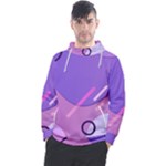 Hand Drawn Abstract Organic Shapes Background Men s Pullover Hoodie