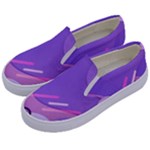 Hand Drawn Abstract Organic Shapes Background Kids  Canvas Slip Ons