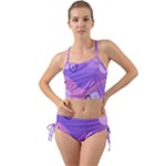 Hand Drawn Abstract Organic Shapes Background Mini Tank Bikini Set
