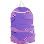 Hand Drawn Abstract Organic Shapes Background Foldable Lightweight Backpack