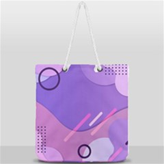 Full Print Rope Handle Tote (Large) 