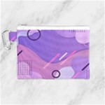 Hand Drawn Abstract Organic Shapes Background Canvas Cosmetic Bag (Medium)