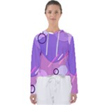 Hand Drawn Abstract Organic Shapes Background Women s Slouchy Sweat