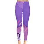 Hand Drawn Abstract Organic Shapes Background Inside Out Leggings