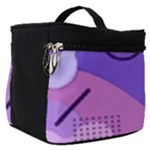 Hand Drawn Abstract Organic Shapes Background Make Up Travel Bag (Small)