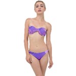 Hand Drawn Abstract Organic Shapes Background Classic Bandeau Bikini Set