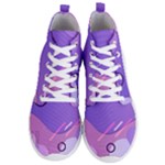 Hand Drawn Abstract Organic Shapes Background Men s Lightweight High Top Sneakers