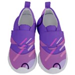 Hand Drawn Abstract Organic Shapes Background Kids  Velcro No Lace Shoes