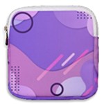 Hand Drawn Abstract Organic Shapes Background Mini Square Pouch