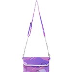 Hand Drawn Abstract Organic Shapes Background Mini Crossbody Handbag