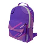 Hand Drawn Abstract Organic Shapes Background Flap Pocket Backpack (Large)
