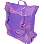 Hand Drawn Abstract Organic Shapes Background Buckle Up Backpack