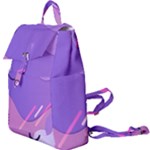 Hand Drawn Abstract Organic Shapes Background Buckle Everyday Backpack