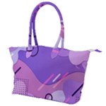 Hand Drawn Abstract Organic Shapes Background Canvas Shoulder Bag