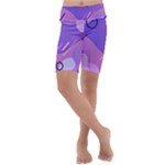Hand Drawn Abstract Organic Shapes Background Kids  Lightweight Velour Cropped Yoga Leggings
