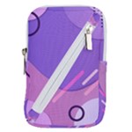 Hand Drawn Abstract Organic Shapes Background Belt Pouch Bag (Small)