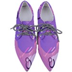 Hand Drawn Abstract Organic Shapes Background Pointed Oxford Shoes