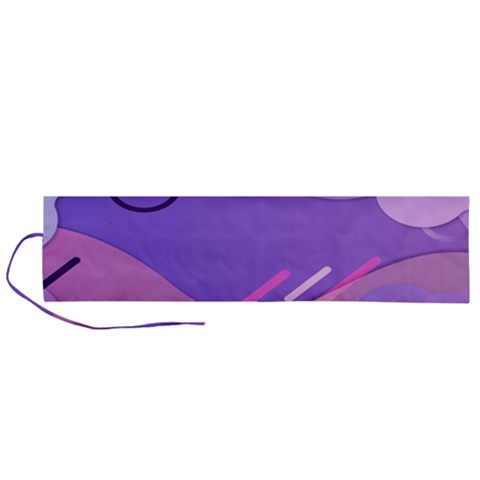 Hand Drawn Abstract Organic Shapes Background Roll Up Canvas Pencil Holder (L) from ArtsNow.com