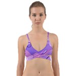 Hand Drawn Abstract Organic Shapes Background Wrap Around Bikini Top