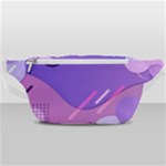Hand Drawn Abstract Organic Shapes Background Waist Bag 