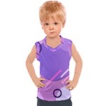 Hand Drawn Abstract Organic Shapes Background Kids  Sport Tank Top