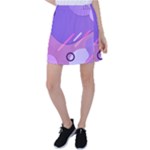 Hand Drawn Abstract Organic Shapes Background Tennis Skirt
