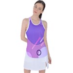 Hand Drawn Abstract Organic Shapes Background Racer Back Mesh Tank Top